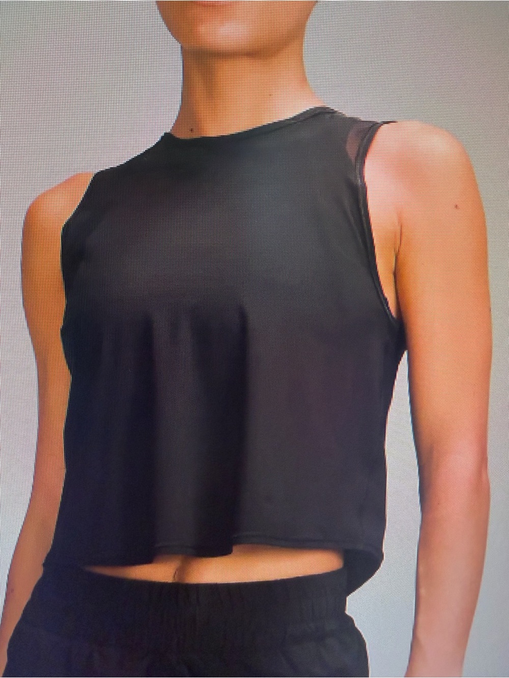 Lululemon sculpt cropped tank top pleated